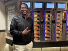 Grabbing a snack at FEBO