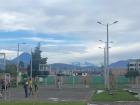 A park where my host cousins play with the volcano Tungurahua in the background