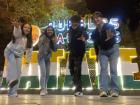 Fun photos in front of Patate's central park!