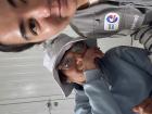 With one of my students