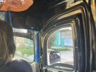 Inside a moto taxi