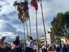 The community dressed in traditional wear for the yunza