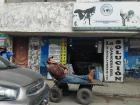 A man take a break in Cajamarca