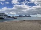 Taking a ferry from Auckland Central to Devonport, right across the harbor