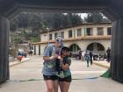 Fin de 10k competencia de correr con una amiga de Lima