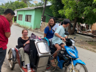 My host family picked me up in a tricycle, and I was amazed that my suitcase and two bags were able to fit!
