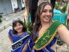 On the parade float as queen in my town!
