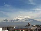 The sierra (or mountainous region); you can see a peak in the city of Arequipa