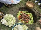 Pachamanca: a traditional dish with meats and vegetables cooked under hot stones