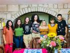 My friends and I in a beautiful Mexican house in Guanajuato