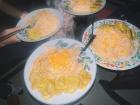 The Dominican spaghetti my friends and I made