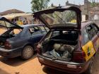 This is how you will find taxis at the market, with the trunk open ready to put your belongings in to go back home