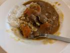 The basic curry rice, a staple of Japanese home-style cooking