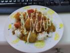 My favorite way to have curry, with spicy seasoning and mayonnaise