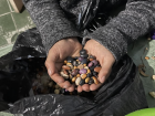 My host brother Toni holding wild beans. Aren't they beautiful?