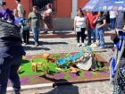 An Alfombra Made With Animal Shaped Bread