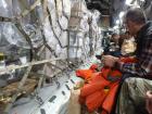 Another view of how tight our space is! (Sarah Bouckoms, IceCube/NSF)