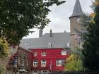 You can see the ivy changing colors on the university building