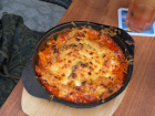 A delicious pasta baked dish