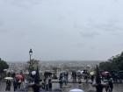 View of Paris on an overcast day
