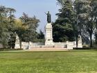 The monument is of the author Virgil