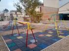 The playground at Escuela Carmen Vera Arenas, specifically for students age ten and under