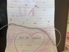 A gift from one of my students in fifth grade, a card and a bracelet
