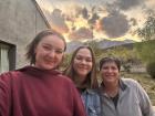 My friend Eva, from Virginia, me, and our advisor, Betiana spending time in a mountain town called Potrerillos