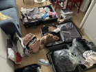 Our flat after trying to unpack our suitcases 