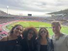 We got to see a soccer game while in Spain (Madrid, Spain vs. Barcelona, Spain)
