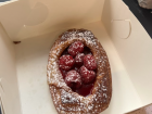 Raspberry danish from the oldest bakery in Copenhagen 