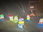 Some minions visited a Christmas display near my apartment!
