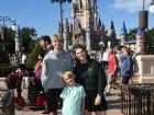 With my brothers, standing in front of the Castle at Walt Disney World!