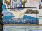 This is a mural of Jeju's founding myth in Jeju city