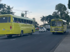 The buses are very bright!
