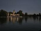 Retiro Park at twilight
