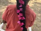 My students put flowers in my hair!