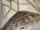 Medieval frescoes inside a church. These are rarely maintained in European churches! 