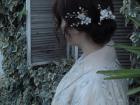 Traditional hair is always worn up. They style with flowers, pins and metals to create a beautiful design.