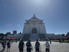 Walking is very popular in Taiwan. Here people are walking towards Chiang Kai-Shek Memorial in Taipei