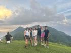 With some friends at the top of a hike in Lanyu