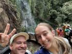 With my uncle at a waterfall hike outside Taipei for his first time ever in Taiwan!