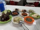 Here are many dishes from Padang, a Sumatran city whose cooking is famous throughout Indonesia for being spicy and tasty