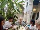 Eating brunch in Marrakech, Morocco