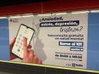 The metro advertises mental health resources
