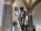 Donatello's David! A beautiful bronze sculpture, made in 1440