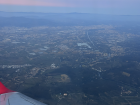 Aerial view of Florence from my flight