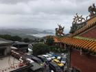Picture of the ocean/bay from mountaintop temple in Taipei