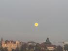 This was the super moon rising over Prague.