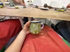 Imperfect cup that I enameled at enameling workshop! 